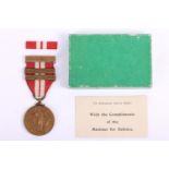 1939-1946 Nurse's Emergency Service Medal, inscribed to the reverse ?Serbis Altranis an Airm? Army