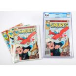 Comics. Smurfs, #1, 2 & 3 (Marvel, 1982) #1 CGC NM/MT 9.8 White pages. Based on the NBC animated