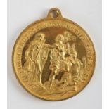 Dublin, The Corporation of Dublin and Dr Charles Lucas, 1749, a gilt medal by T. Pingo, Justice