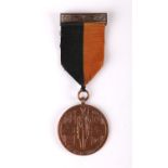 1917-1922 War of Independence Service Medal, with clasp and ribbon, President's compliment slip,