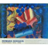 1995-1996 Howard Hodgkin exhibition poster. A colour lithograpic poster for Howard Hodgkin's (1932-
