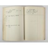 Limerick, 1930, charity social worker's client notebook. An 8vo notebook with 34 double-page entries