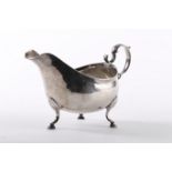 A George III Irish silver sauce boat by Matthew West