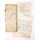 1916, April 30, handwritten account by Lieutenant Tomás O Donohoe, Irish Citizen Army, of his
