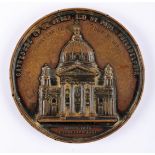 1864 Cathedral of St. Peter and St. Paul, Philadelphia medal, copper, 80 mm. 230g, by Anthony C.