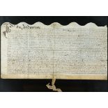 A Charles II document. 1678 (May 13) Deed of Transfer of property from Daniel Hall, Bastergate to