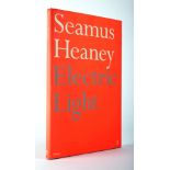 Heaney, Seamus. Electric Light. Faber & Faber, London, 2001, 8vo. First edition. Signed and dated by