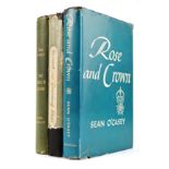 O'Casey, Sean. Three Works. Rose and Crown, Macmillan, New York, 1952, 8vo. red printed blue