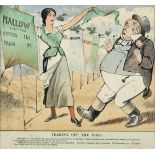 1880s Four political cartoons, two concerning the 1883 Mallow by-election and two others, each 9"