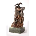 1966: 1916 Rising commemoration sculpture of 'The Dying Cúchulainn'. A bronzed sculpture after
