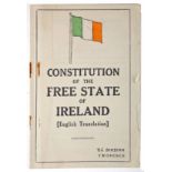 Constitution of the Free State of Ireland [English Translation], Stationery Office, Dublin, 1922,