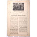 1919 (January 21) The Message of Dáil Éireann to the Free Nations, a letterpress-printed broadsheet,