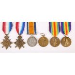 A collection of six 1914-18 Great War medals to Irish Royal Navy & RNR sailors. Victory Medal to