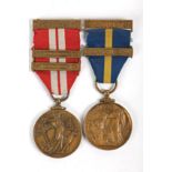 Irish Defence Forces pair. 1939-1946 Emergency Service Medal, Defence Forces and Long service