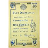 G.A.A. Football, Kerry v Roscommon, 1944, match programme, Clár Oifigeamhail, Craobh Peile na