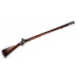 Circa. 1800, India Pattern Brown Bess Flintlock Musket, 39" 10 bore barrel with proofs, lock stamped
