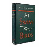 O'Brien, Flann. At Swim Two Birds. MacGibbon & Kee, London, 1960, 8vo., brown cloth gilt, printed