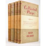 O'Casey, Sean. Collected Plays, Macmillan, London, 1951, four volumes, 8vo. brown cloth gilt,