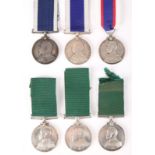 A collection of six Edward VII and Great War Long Service Good Conduct medal to Irish Royal Navy RFR