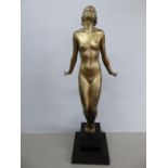 Johann Philipp Ferdinand Preiss (1882-1943), FRÜHLINGSSONNE (c.1940), gilded bronze on a slate