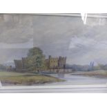 Attributed to James Orrock, Raby Castle, Northumberland, Watercolour, 11 x 18 ins.