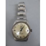 Gents SS Edox automatic date wrist watch with original strap. In good working order.