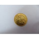 Gold half sovereign 1910