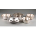 Group of Three Antique English and French Silverplate Souffle Dishes , incl. Elkington and Mappin