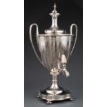 Antique English Silverplate Hot Water Urn , William Hutton & Sons, Sheffield, 2nd half 19th c., h.