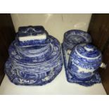 SECTION 23 & 24. A Spode blue and white Italian pattern part dinner and tea service 'C1816',