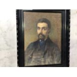 John Dawson Watson (1832-1892) Half-length portrait study of a man, signed, watercolour, signed