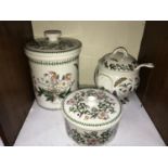 SECTION 12. Portmeirion 'Botanic Garden' pattern large bread crock, large soup tureen, cover and