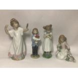 Four various Lladro porcelain figures 'You Deserve the Best No. 8504', 'Forrest Encounter No. 6931',