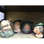 ROYAL DOULTON 'THE SHAKESPEARE COLLECTION' CHARACTER JUGS, including Shakespeare (D7136), Macbeth (