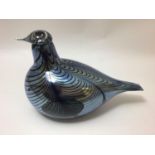 Oiva Toikka for Iittala studio glass bird, 'Pheasant', etched signature to base, 25cm long