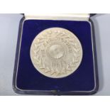 Sir Christopher Wren (1632-1723) Britannia silver medallion, by John Pinches, London 1973, 250th