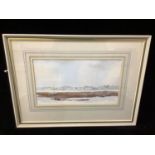 Richard Joicey (20th century) Shoreline study of Langstone with the mill, signed, watercolour,
