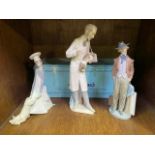 Two unboxed Lladro matte finished figures comprising '4825 Veterinarian' and '4608 Cook in Trouble',