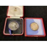 A Silver Medal for the investiture of Edward Prince of Wales, 1911, 35mm, in original RM fitted box,