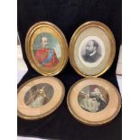 A collection of Royal portrait lithographs and prints, including Queen Victoria x3, Edward VII x2
