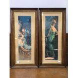 A pair of 1920s themed prints after Gene Dressler, 'Honeymooning in Venice' and 'Honeymooning in the