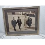 Of local interest: A rare large signed monochrome photograph of King George V, Queen Mary and the
