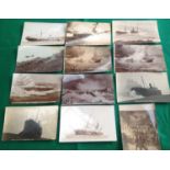Approximately 186 loose postcards ' mainly British topographical but also 30 shipping and