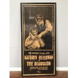 A very large silent movie poster in monochrome 'The Famous Stage Star Kathryn Osterman in The