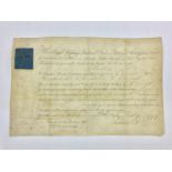 A Regimental Commission signed by Prince Frederick Duke of York (1763-1833) (2nd son of George III),