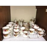 SECTION 17. A 44-piece Royal Albert 'Old Country Roses' pattern part tea and coffee service