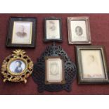 Six various signed, inscribed and framed photographs of Queen Victoria's family and other British