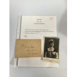 Queen Mary 1867-1953, Consort to George V, half-length monochrome printed portrait card,