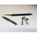 A Sampson Morden & Co. propelling pencil, white metal tests as silver, together with an early 19th