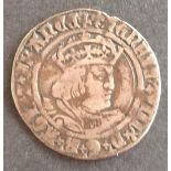 A Henry VIII silver groat, second coinage (1526-44), mintmark lis.